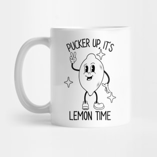 Pucker Up It's Lemon Time Citrus Tropical Summer Fruit Mug